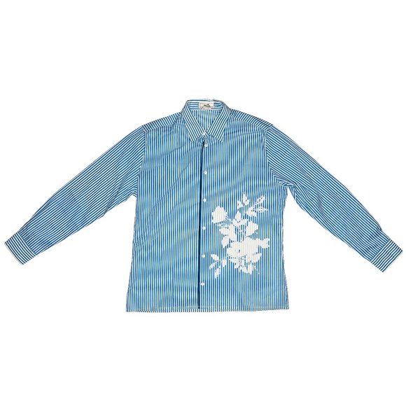 New Authentic New Unworn Hermes Dress Shirt 100% Cotton Size 17/43 France - Picture 2 of 9